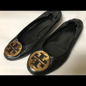 Tory Burch Minnie Travel Logo Ballet 9 1/2 M